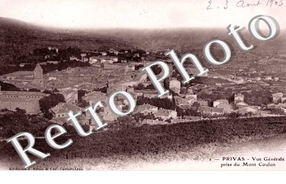 Vue Generale prise du Mont Coulon