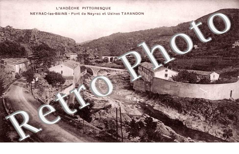Pont de Neyrac et usines Tarandon