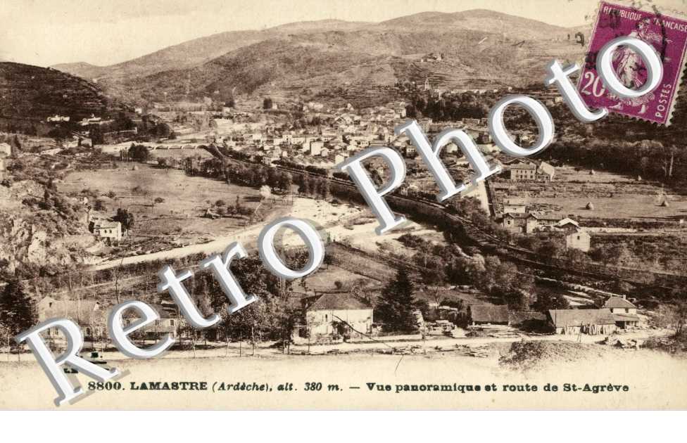 Vue panoramique et route de st-Agreve