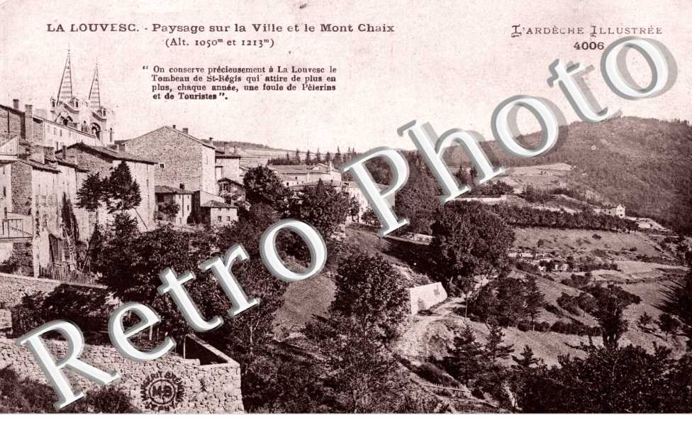 Paysage sur la ville et le Mont Chaix