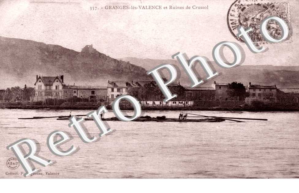 Granges les Valence et ruines de Crussol