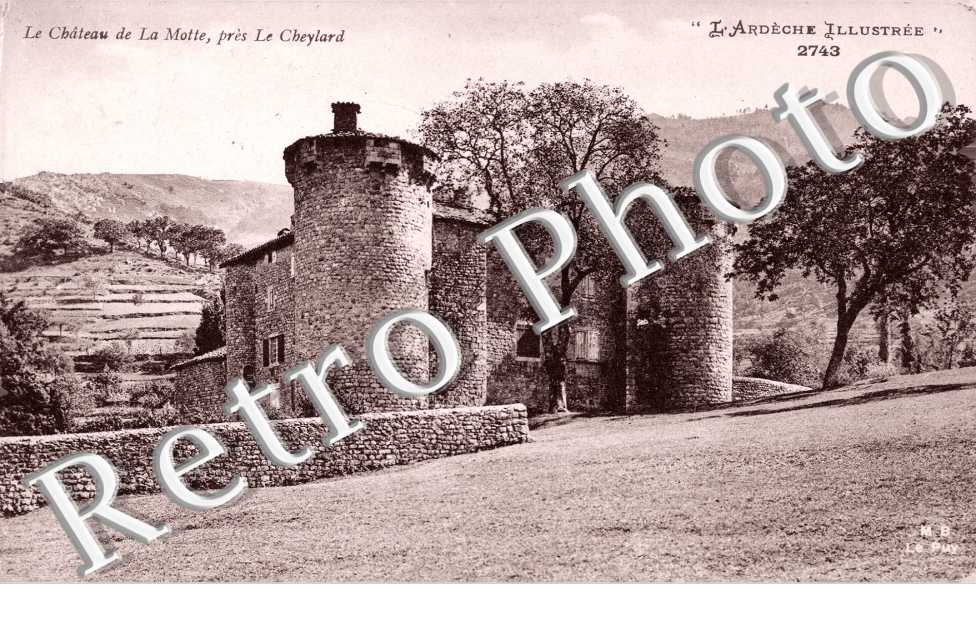 Le chateau de la Motte, pres Le Cheylard