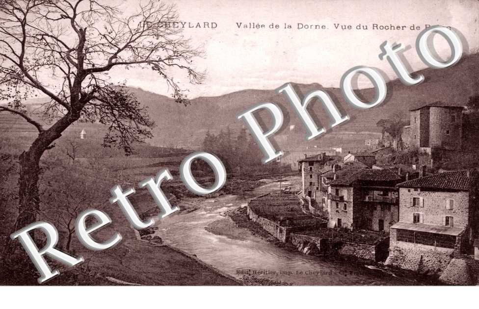 Vallee de la Dorne  vue du rocher de Brion