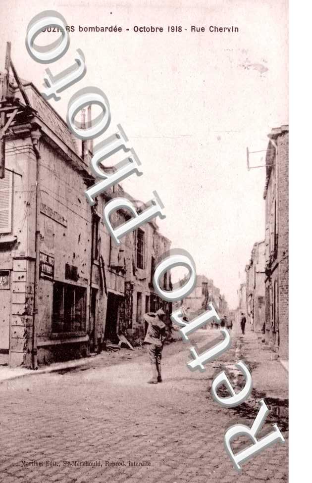 Rue Chervin bombardee octobre 1918