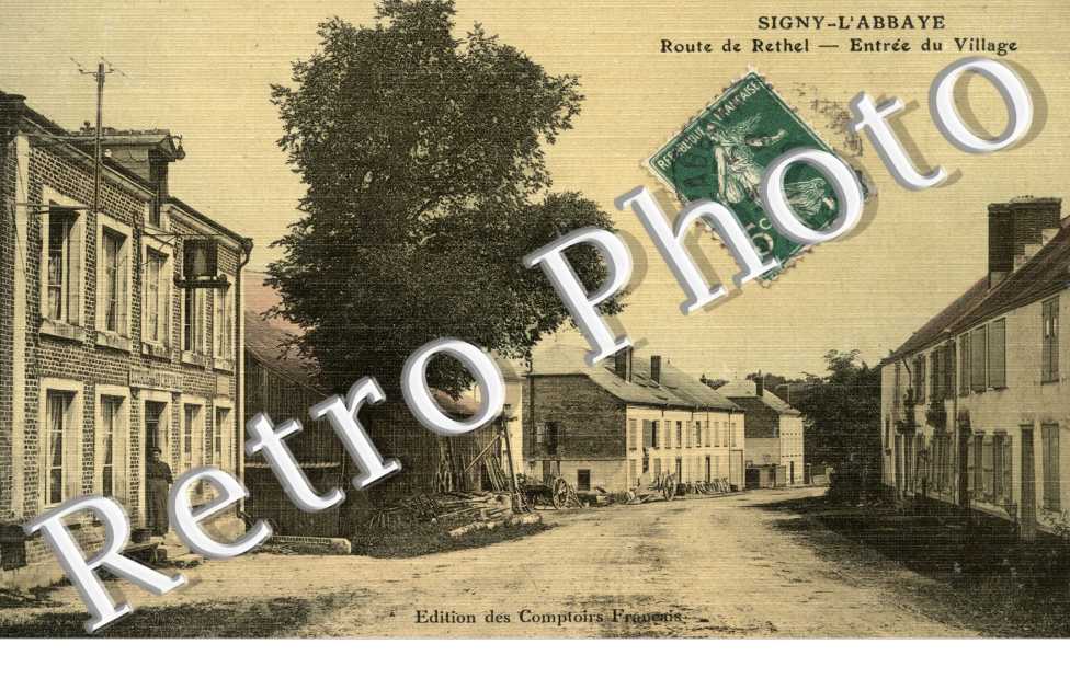 Route de Rethel - entree du village