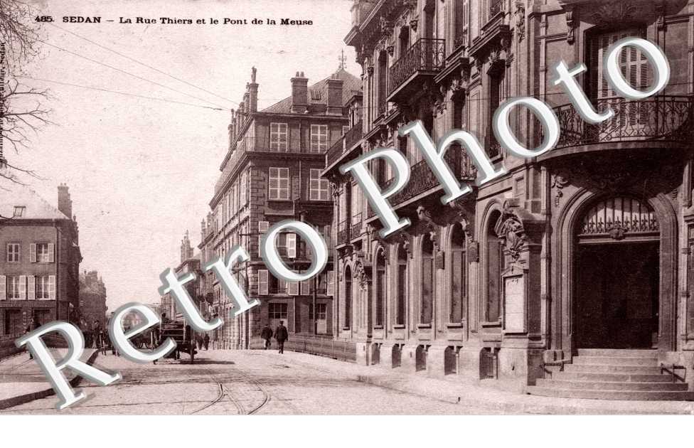 La Rue Thiers et le Pont de la Meuse