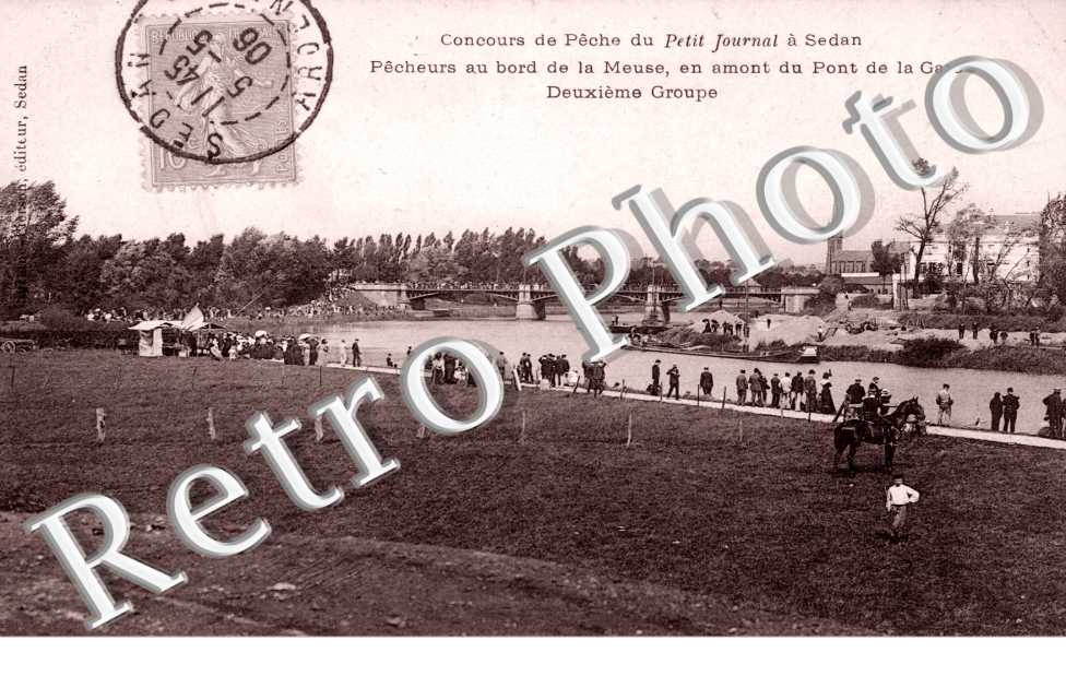 Concours de Peche du Petit Journal en amont du pont de la gare