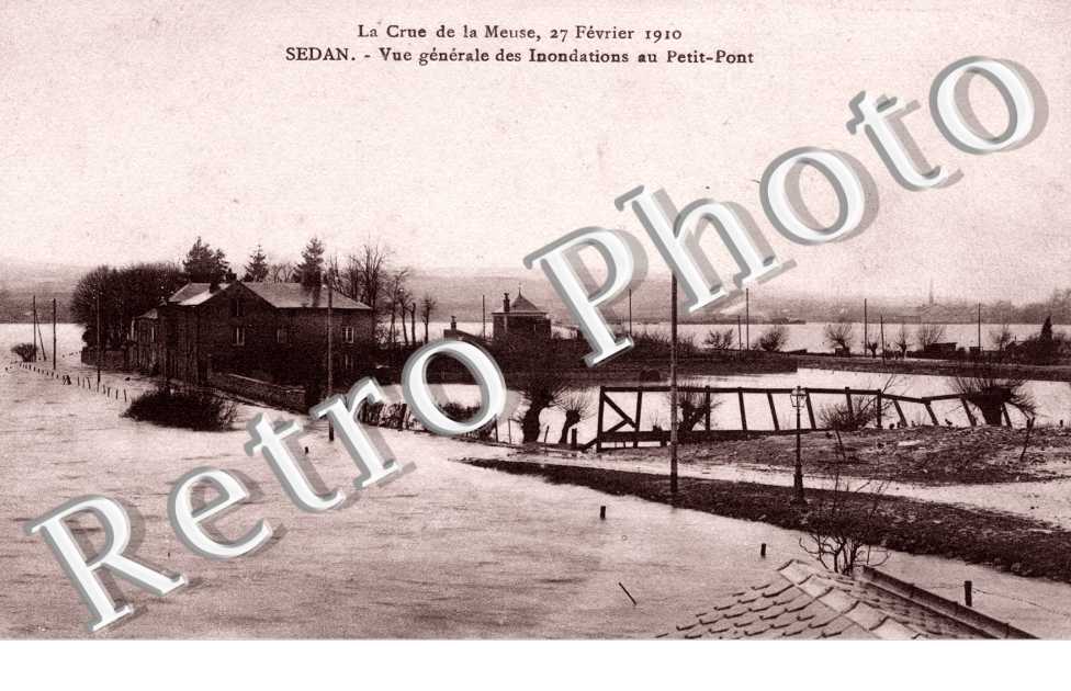 petit pont Crue de la Meuse, 27 fevrier 1910