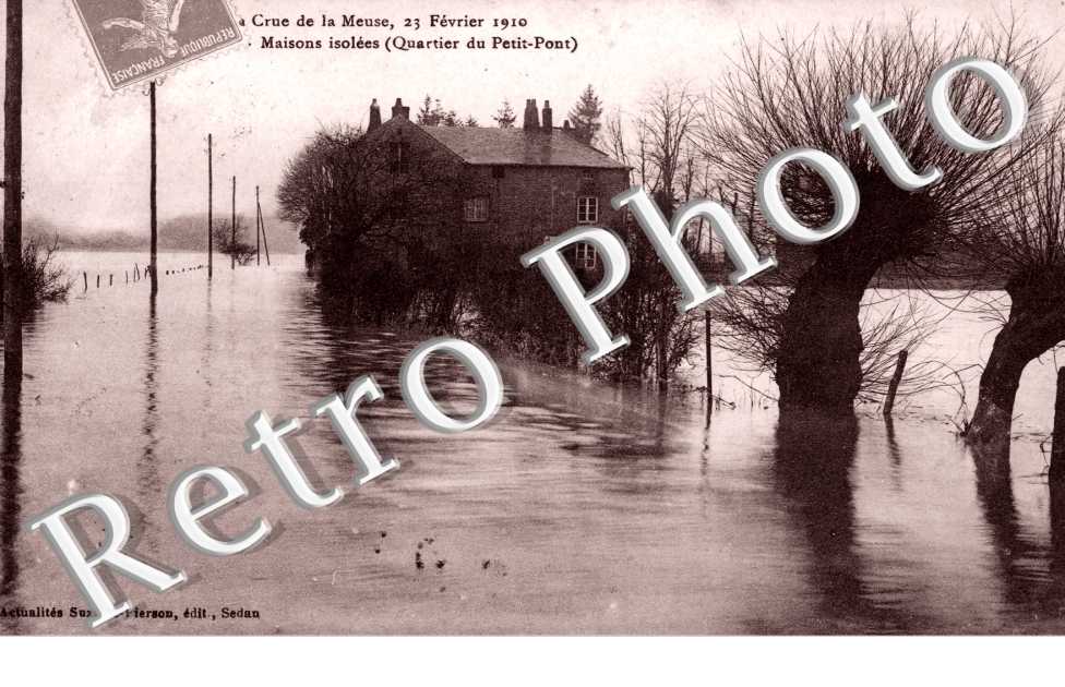 quartier du Petit Pont Crue de la Meuse, 23 fevrier 1910