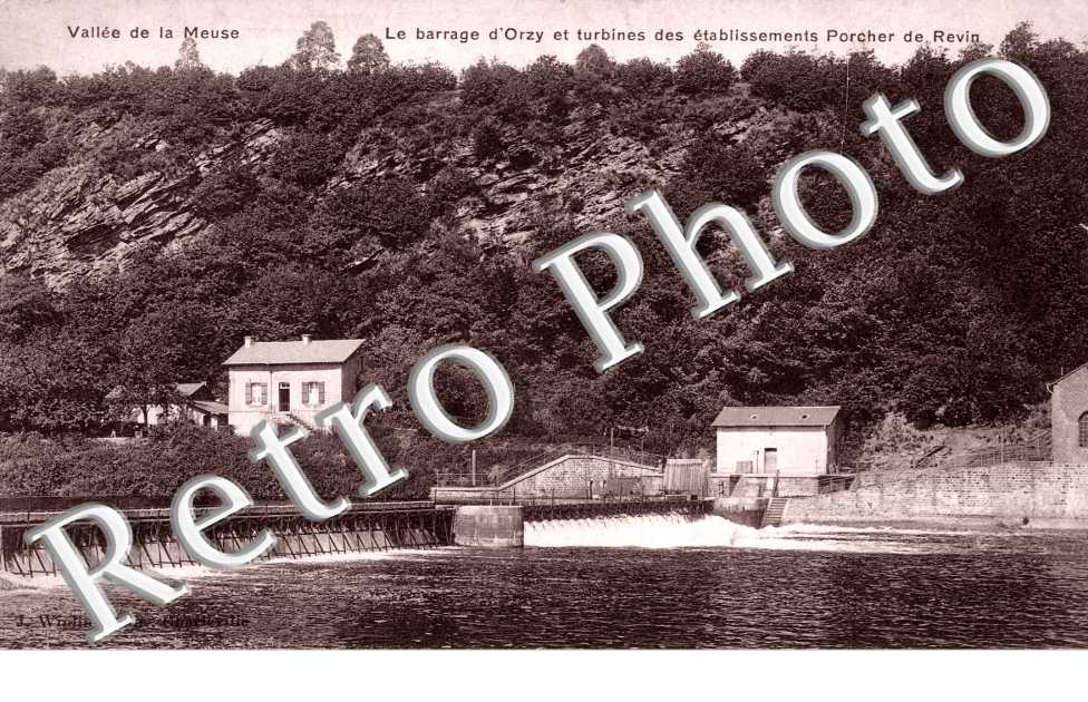 Le Barrage d&#039;Orzy et les turbines des etablissements Porcher