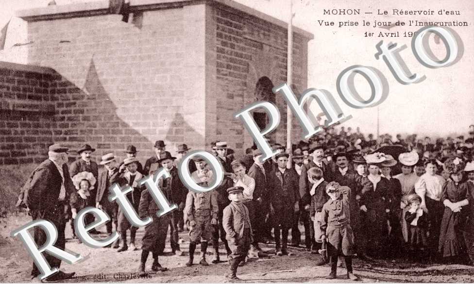 le reservoir d&#039;eau, vue prise le jour de l&#039;inauguration 1er avril 1907