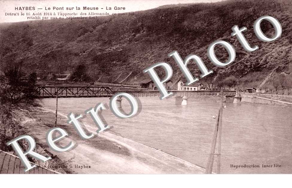 le pont sur la Meuse, la gare