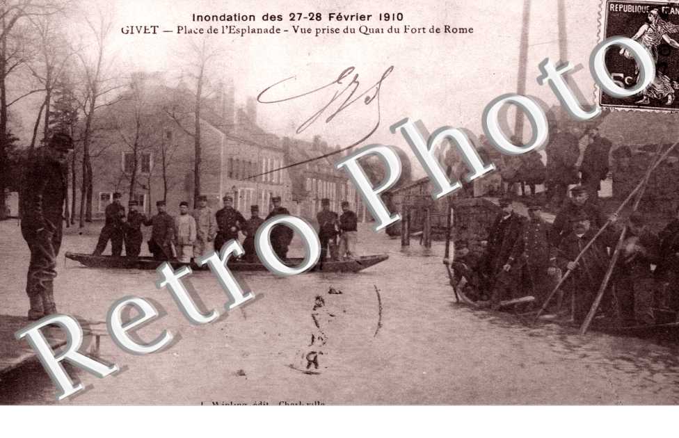 Inondations fevrier 1910, Place de l&#039;Esplanade