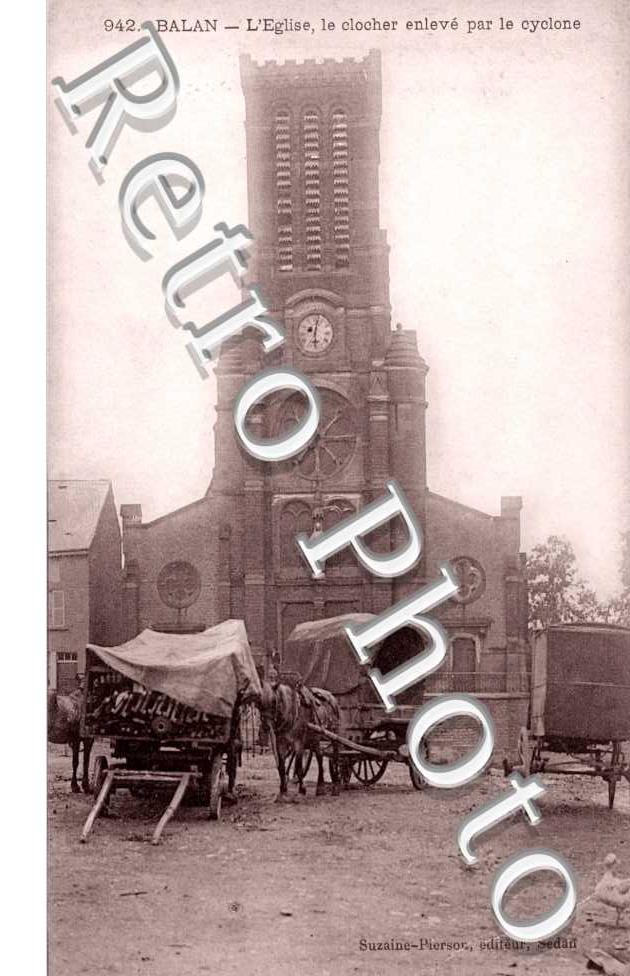 l&#039;eglise, le clocher enleve par le cyclone