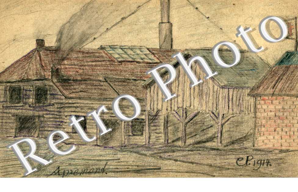 maisons Carte militaire allemande 1914