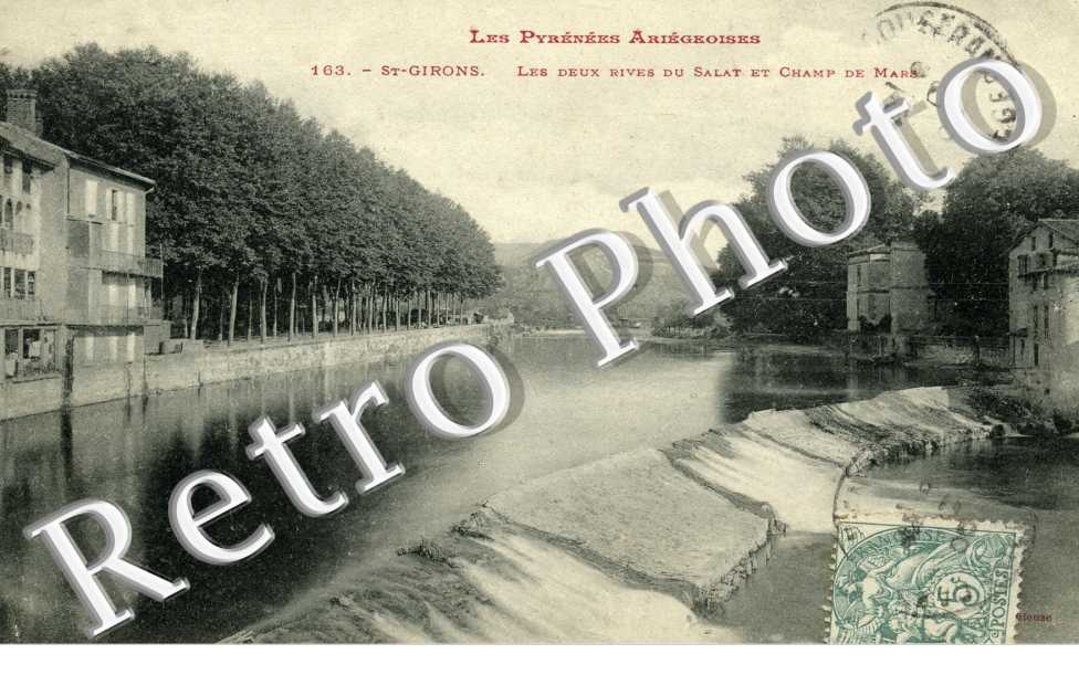 les deux rives du Salat et champ de Mars
