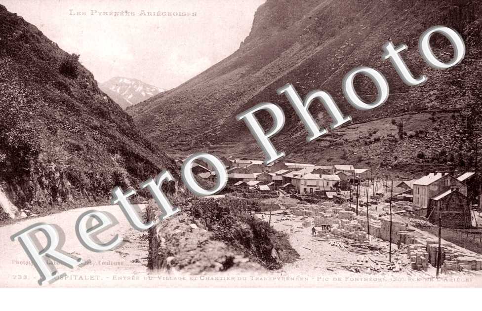 entree du village et chantier du transpyreneen