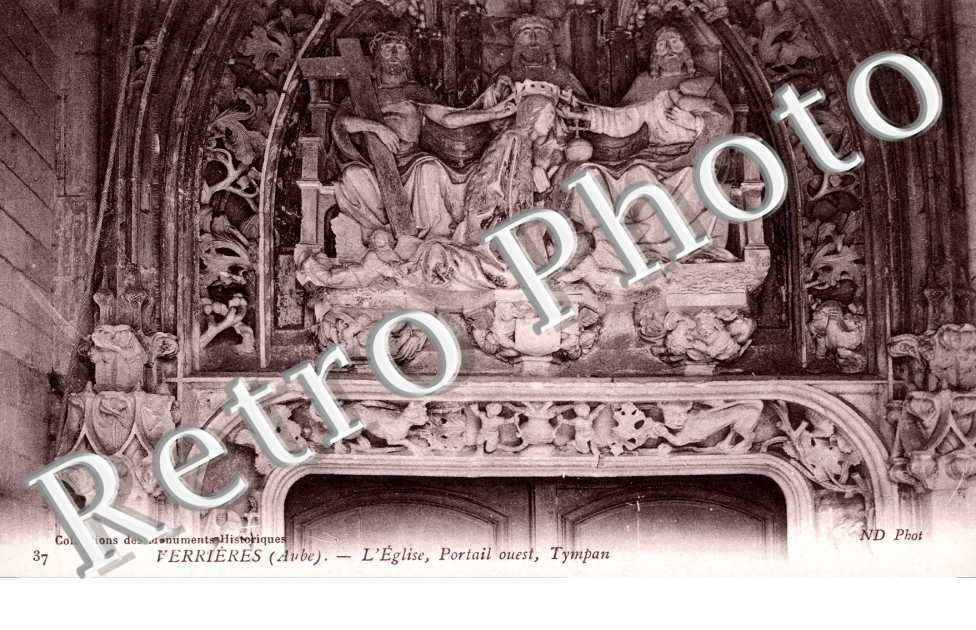L&#039;Eglise, Portail Ouest, Tympan
