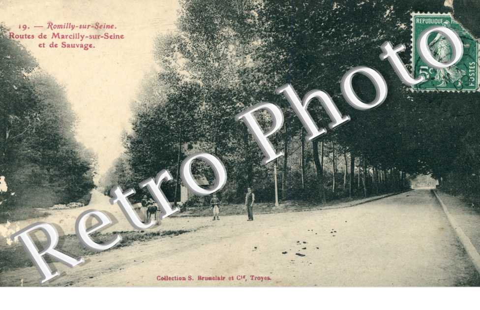 Routes de Marcilly sur Seine et de Sauvage