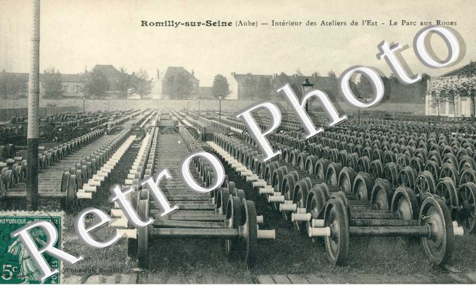 Romilly-sur-Seine, Interieur des Ateliers de l'Est, le Parc aux Roues