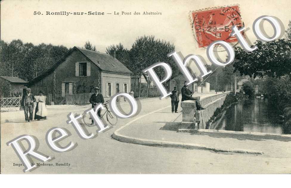 Romilly-sur-Seine, Canal, le Pont des Abattoirs