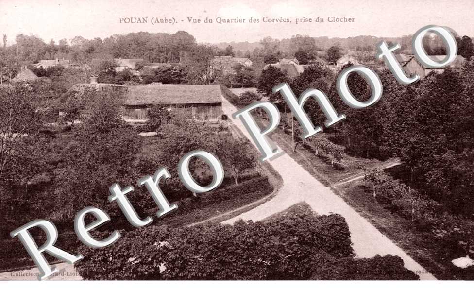 vue du quartier des Corvees, prise du clocher
