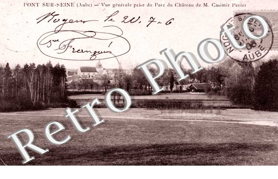 Vue generale prise du Parc du Chateau de M. Casimir Petier