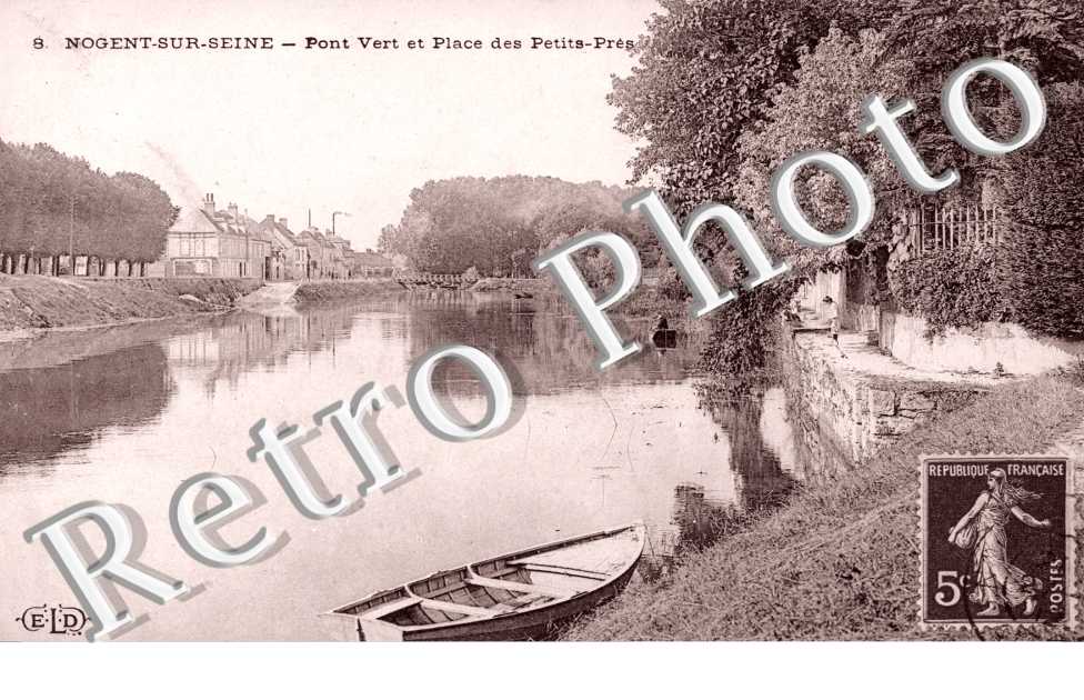 Nogent-sur-Seine, Pont Vert et Place des Petits-Pres