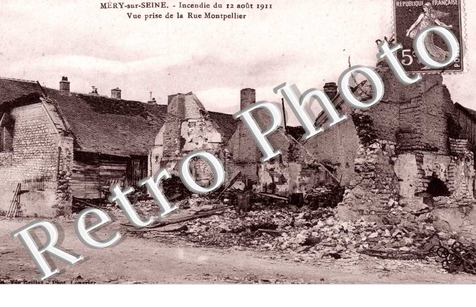 Incendie du 12 aout 1911, Rue Montpellier 