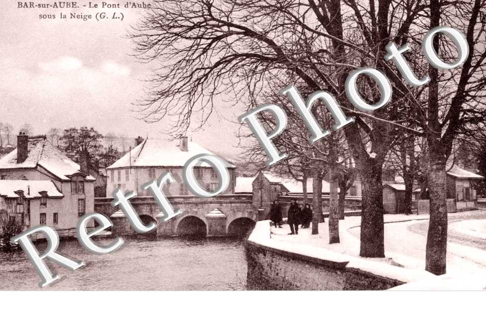 Le Pont d&#039;Aube sous la neige