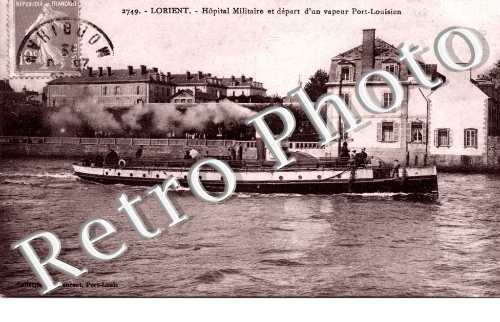 L&#039;hopital maritime Depart d&#039;un bateau de Port Louis