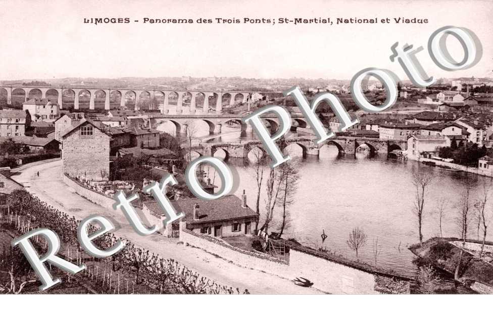 Panorama des Trois Ponts; Saint-Martial, National et Viaduc