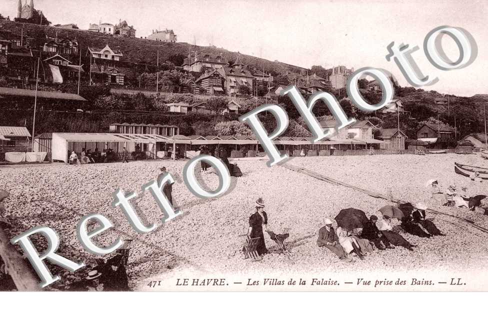 Les Villas de la Falaise, vue prise des Bains