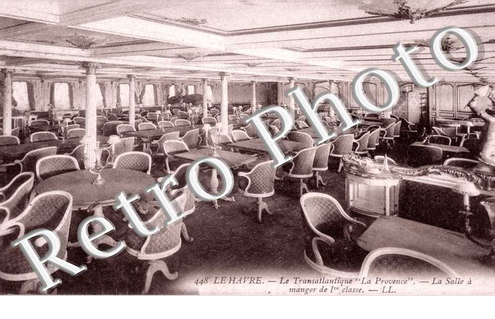Le Transatlantique &#039;&#039;La Provence&#039;&#039;, la Salle a Manger (bateau)