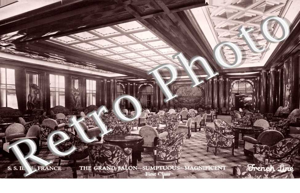 French Line, the Grand Salon (bateau)
