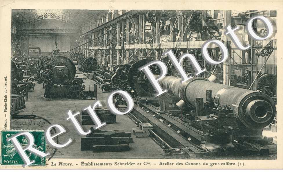 Etablissements Scheider et Cie, Atelier des Conons de gros calibre