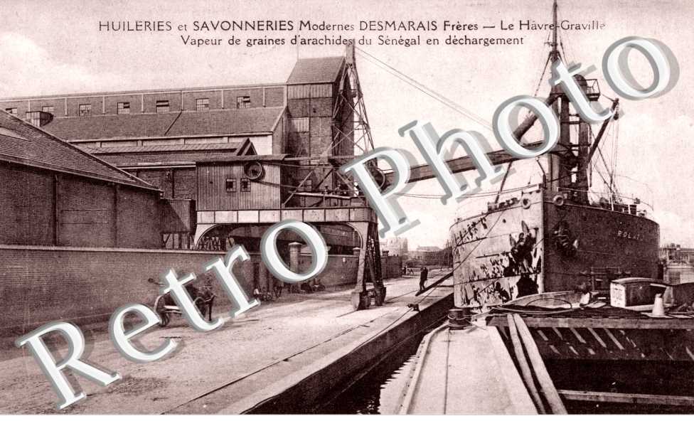 Huileries et savonneries moderne Desmarais - Vapeur de graines d&#039;arachides du Senegal