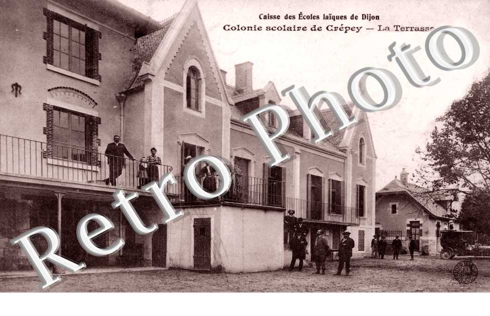 Caisse des Ecoles Laiques de Dijon, Colonie Scolaire de Crepey, la Terrasse