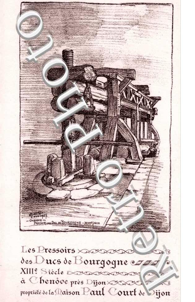 Les pressoirs - carte style dessin