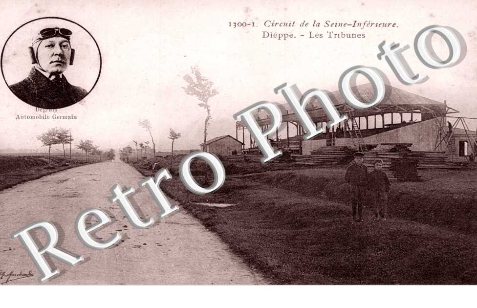 Circuit de la Seine-Inférieure. les tribunes. Degrats Automobile Germain.