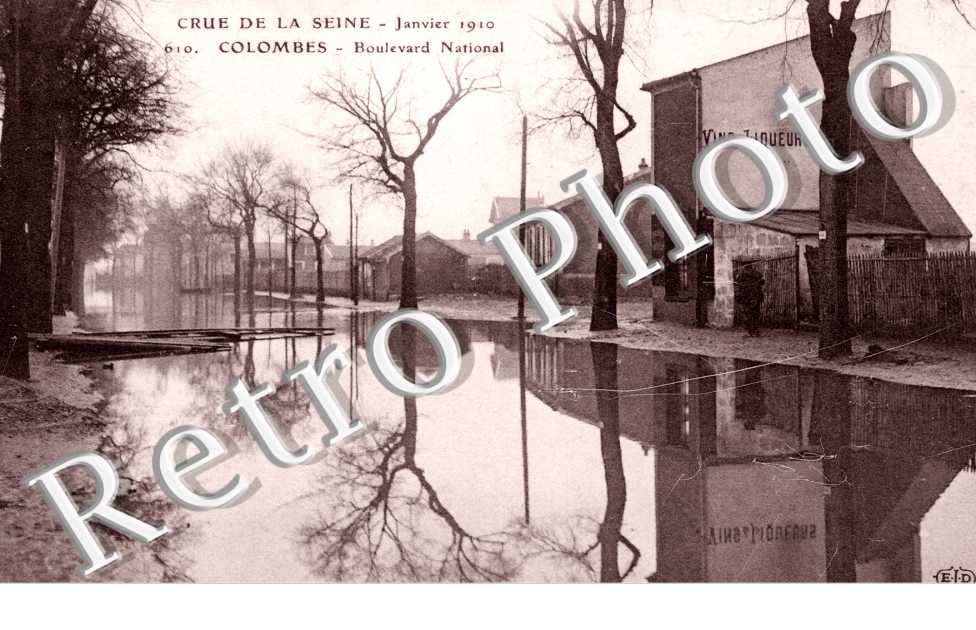 Crue de la Seine, 1910, Boulevard National