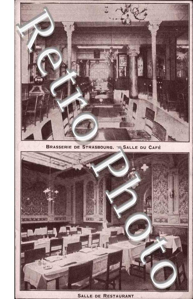 Brasserie de Strasbourg, Salle du Cafe, Salle du Restaurant