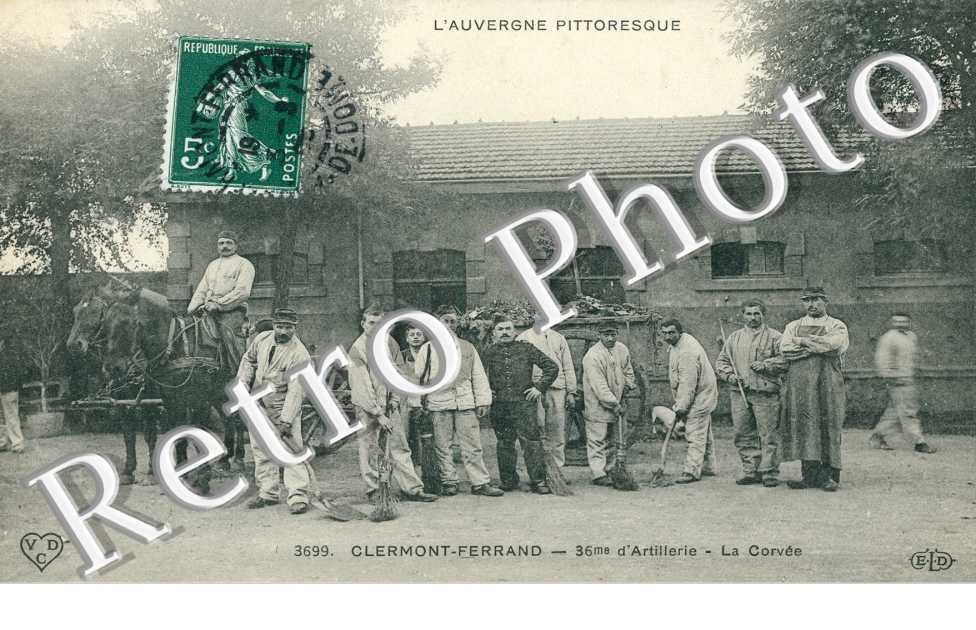 36e d'Artillerie, la Corvee