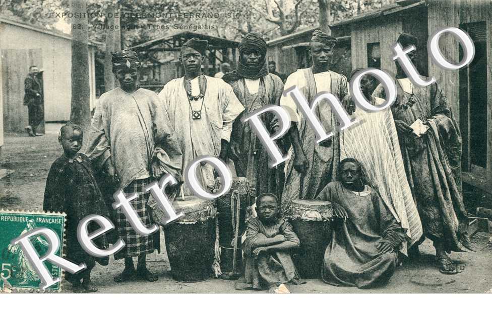 Exposition 1910, Village noir, types Senegalais