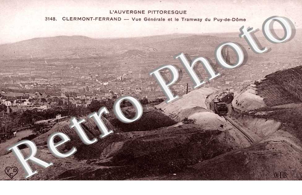 Vue générale et le Tramway du Puy-de-Dome
