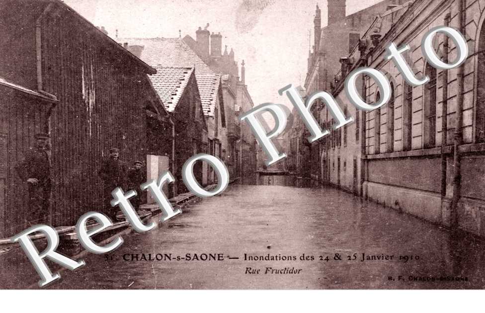 Rue Fructidor, Inondations janvier 1910