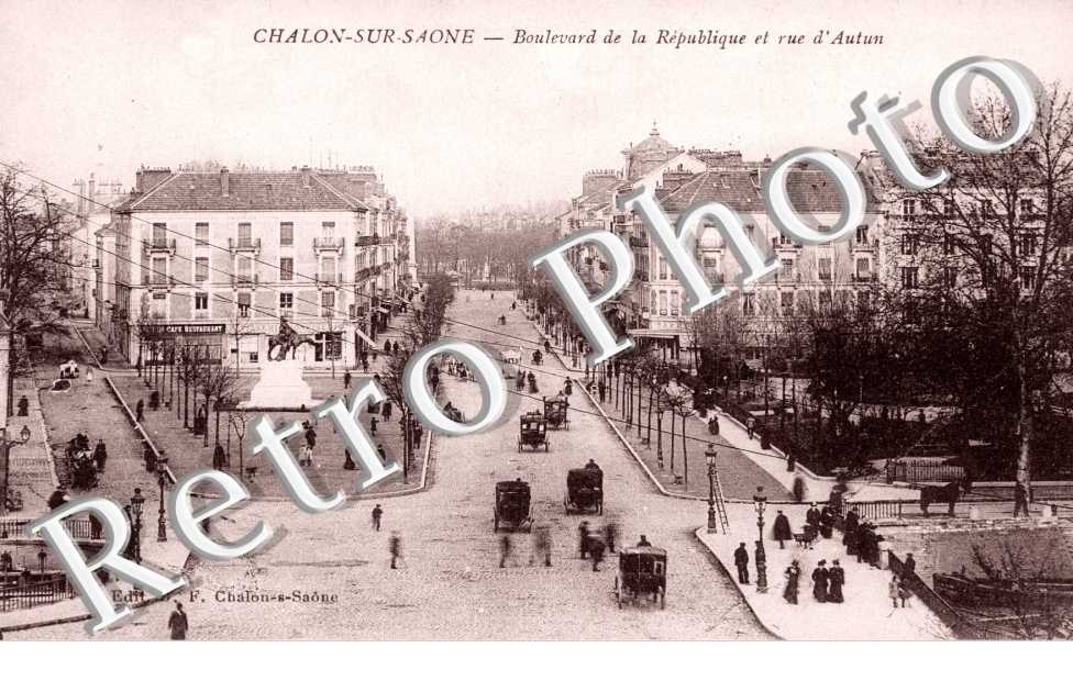 le Boulevard de la Republique et Rue d'Autun