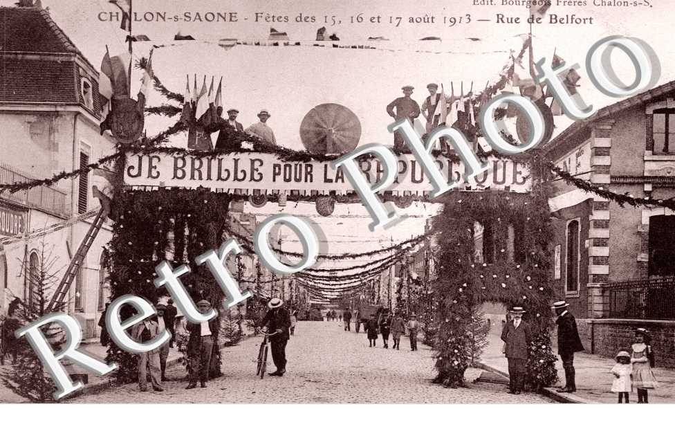 F^te 15 août 1913 - Rue de Belfort