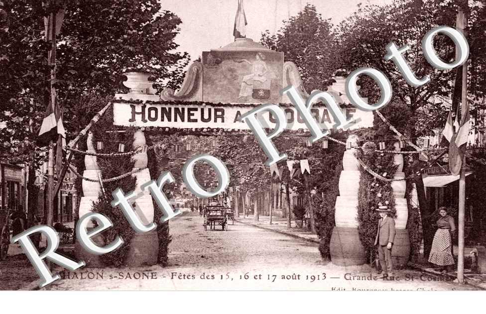 Fetes des 15, 16 et 17 aout 1913  Grande rue