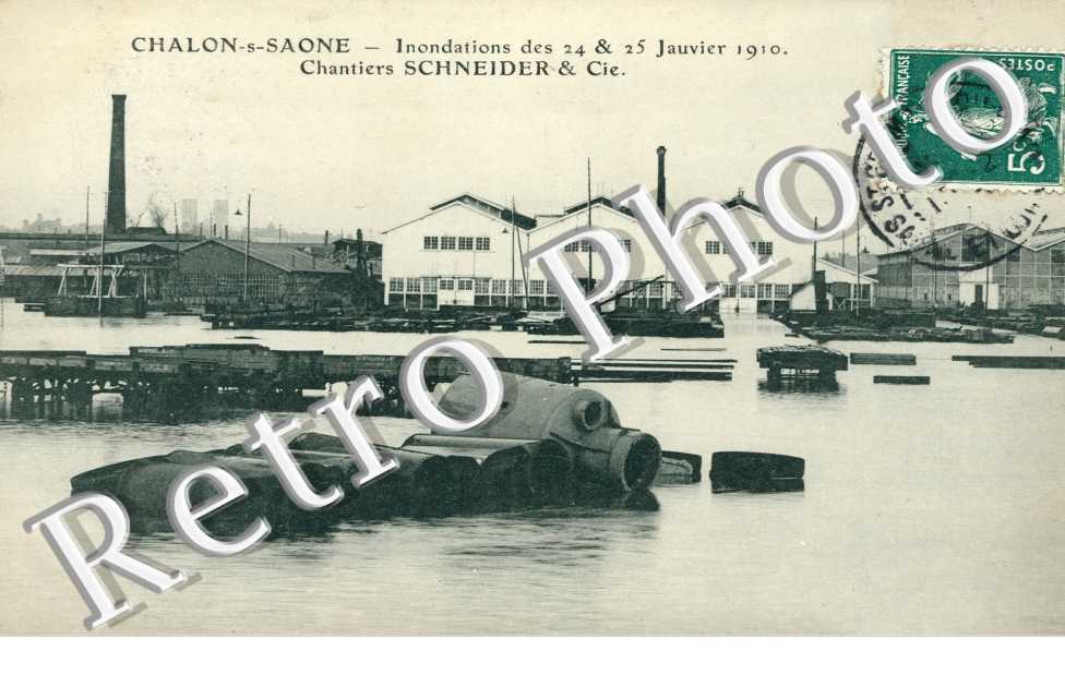 Inondations de Janvier 1910, Chantiers Schneider et Cie